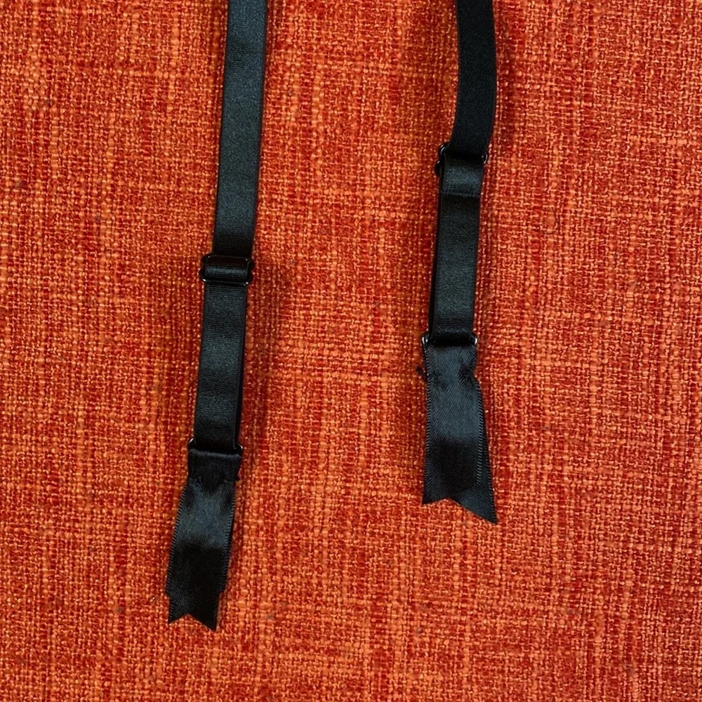 VTG Fredricks of Hollywood Black Lace Lingerie Garter Belt